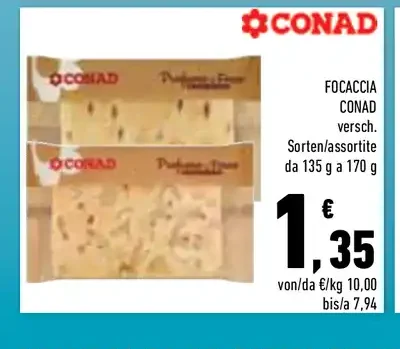 Focaccia Conad