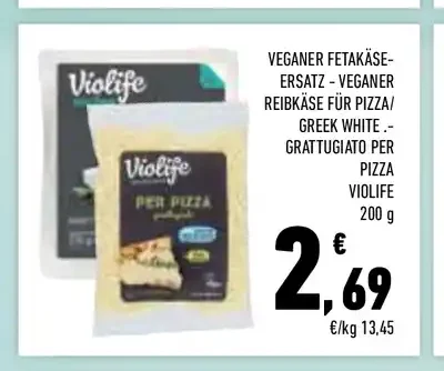 Formaggio vegano grattugiato Violife