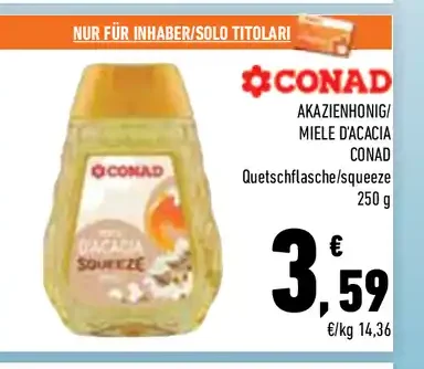 Miele di acacia Conad