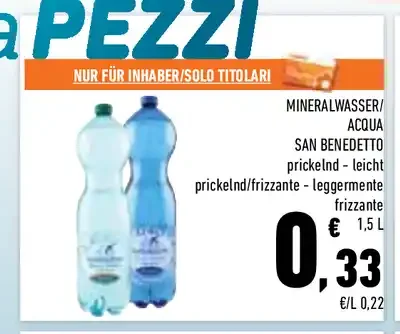 Acqua minerale San Benedetto