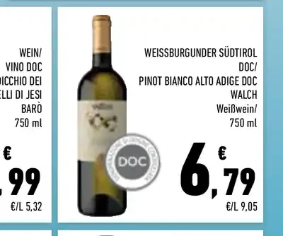 Pinot bianco Alto Adige DOC Walch