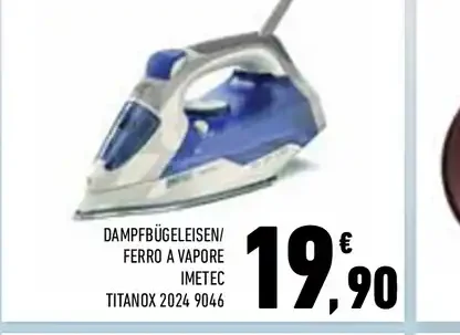 Ferro da stiro a vapore Imetec