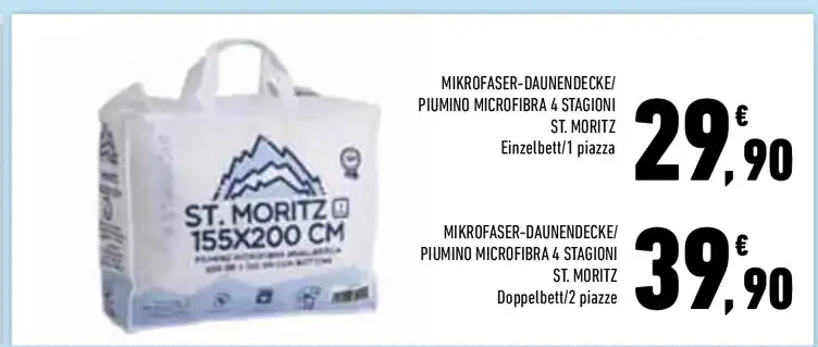 Trapunta microfibra singola