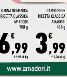 Buona domenica ricetta classica Amadori
