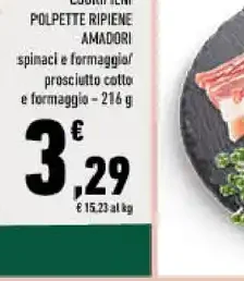 Cuoripieni polpette ripiene Amadori