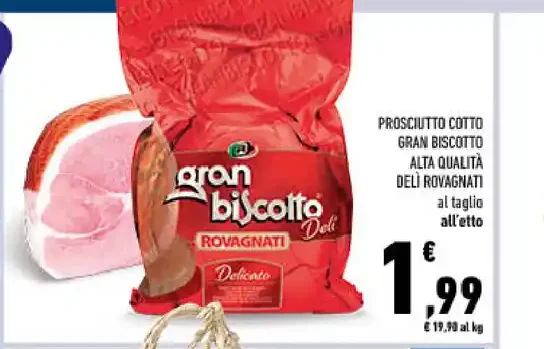 Prosciutto cotto Gran Biscotto Rovagnati