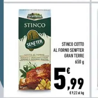 Stinco cotto al forno Senfter Gran Terre