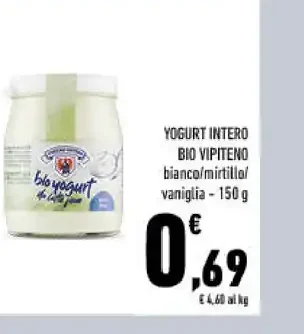 Yogurt intero bio Vipiteno