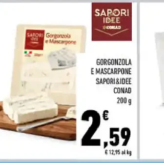Gorgonzola e mascarpone Sapori Idee Conad