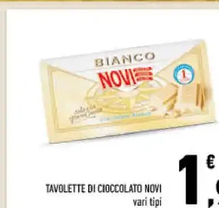 Tavolette di cioccolato Novi