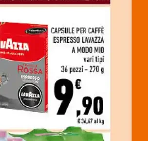 Capsule caffè espresso Lavazza A Modo Mio