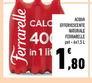 Acqua effervescente naturale Ferrarelle