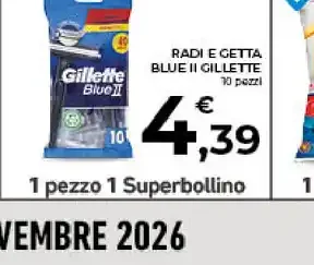 Rasoi e lamette Gillette Blue II