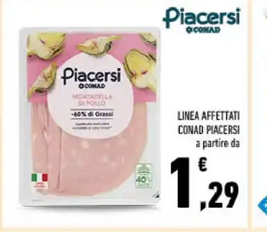 Linea affettati Conad Piacersi