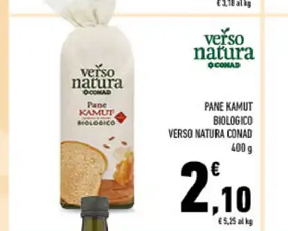 Pane Kamut biologico Verso Natura