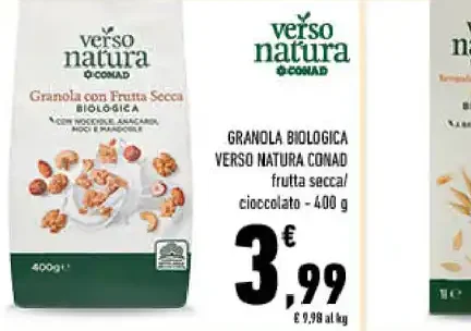 Granola biologica Verso Natura