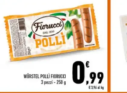 Würstel pollo Fiorucci