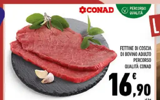 Fettine di coscia di bovino adulto
