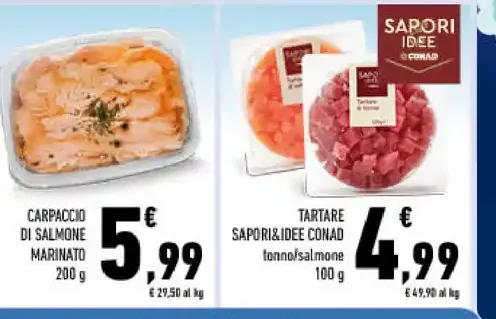 Carpaccio di salmone marinato