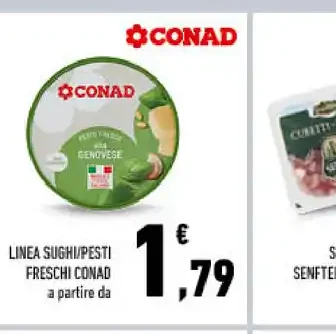 Linea sughi e pesti freschi Conad