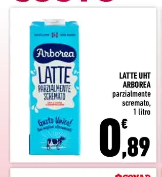 Latte UHT parzialmente scremato