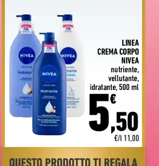 Linea crema corpo Nivea
