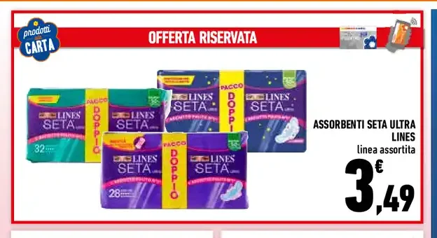 Assorbenti seta ultra Lines