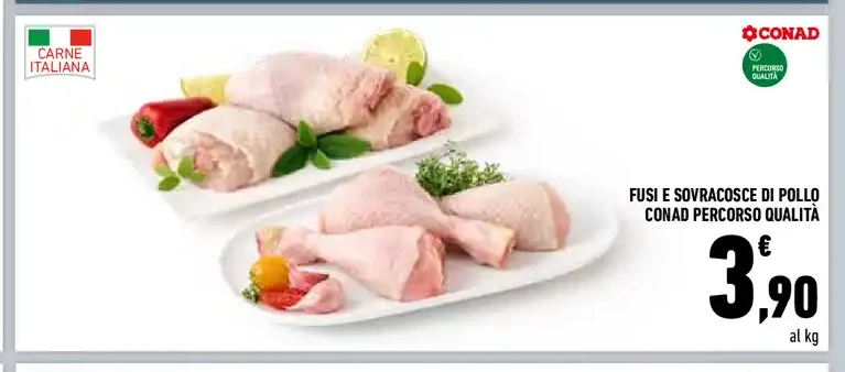 Fusi e sovracosce di pollo Conad Percorso Qualità