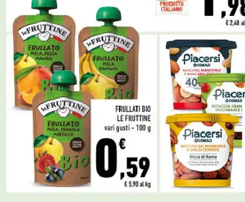 Frullati bio Le Fruttine