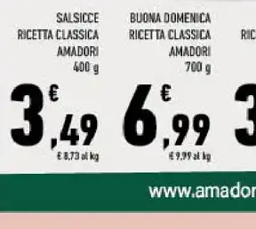 Salsicce ricetta classica Amadori