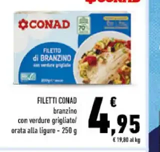 Filetti Conad di branzino