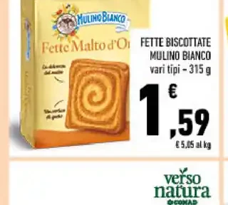 Fette biscottate Mulino Bianco