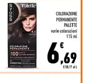 Colorazione permanente Palette