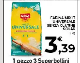 Farina mix universale senza glutine