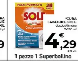 Detersivo lavatrice Sole