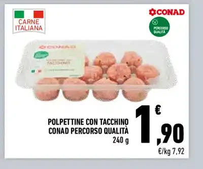 Polpettine con tacchino Conad Percorso Qualità
