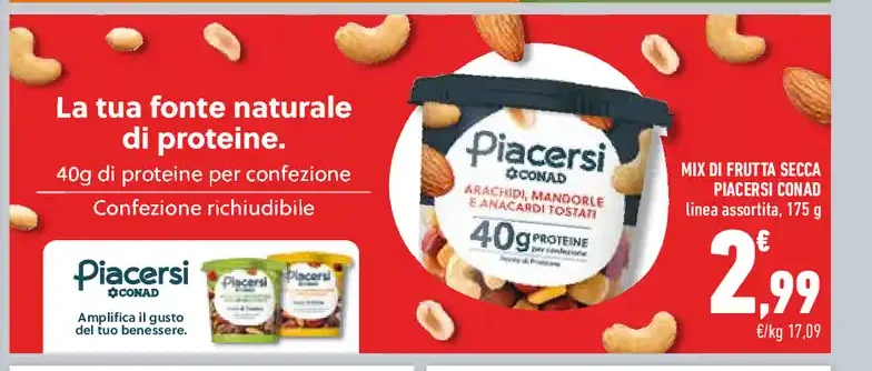 Mix di frutta secca Piacersi