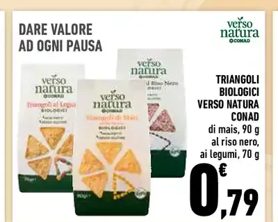 Triangoli biologici Verso Natura Conad