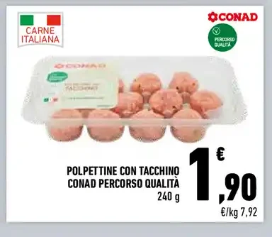 Polpettine con tacchino Conad Percorso Qualità