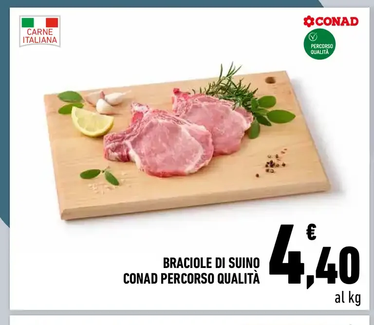 Braciole di suino Conad Percorso Qualità