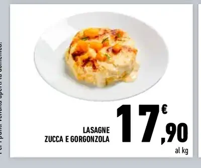 Lasagne zucca e gorgonzola