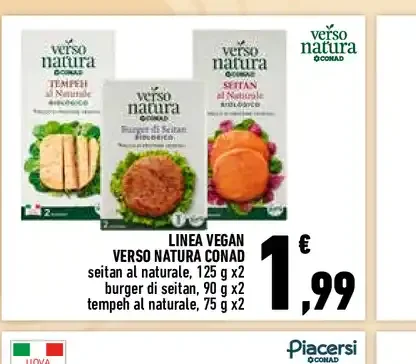 Linea vegan Verso Natura Conad