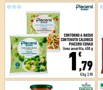 Contorno a basso contenuto calorico Piacersi Conad