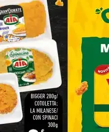 Cotoletta alla milanese con spinaci