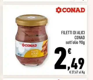 Filetti di alici Conad
