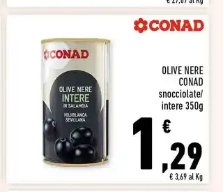 Olive nere intere Conad