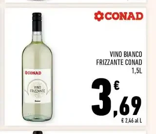Vino bianco frizzante Conad