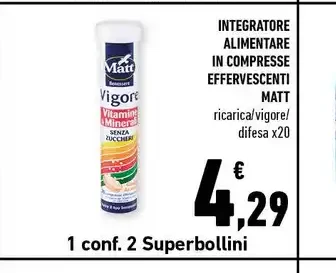 Integratore alimentare Matt Vitadì