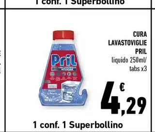 Cura lavastoviglie Pril liquido 250 ml/tabs x3