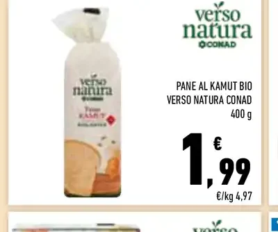 Pane al kamut bio Verso Natura